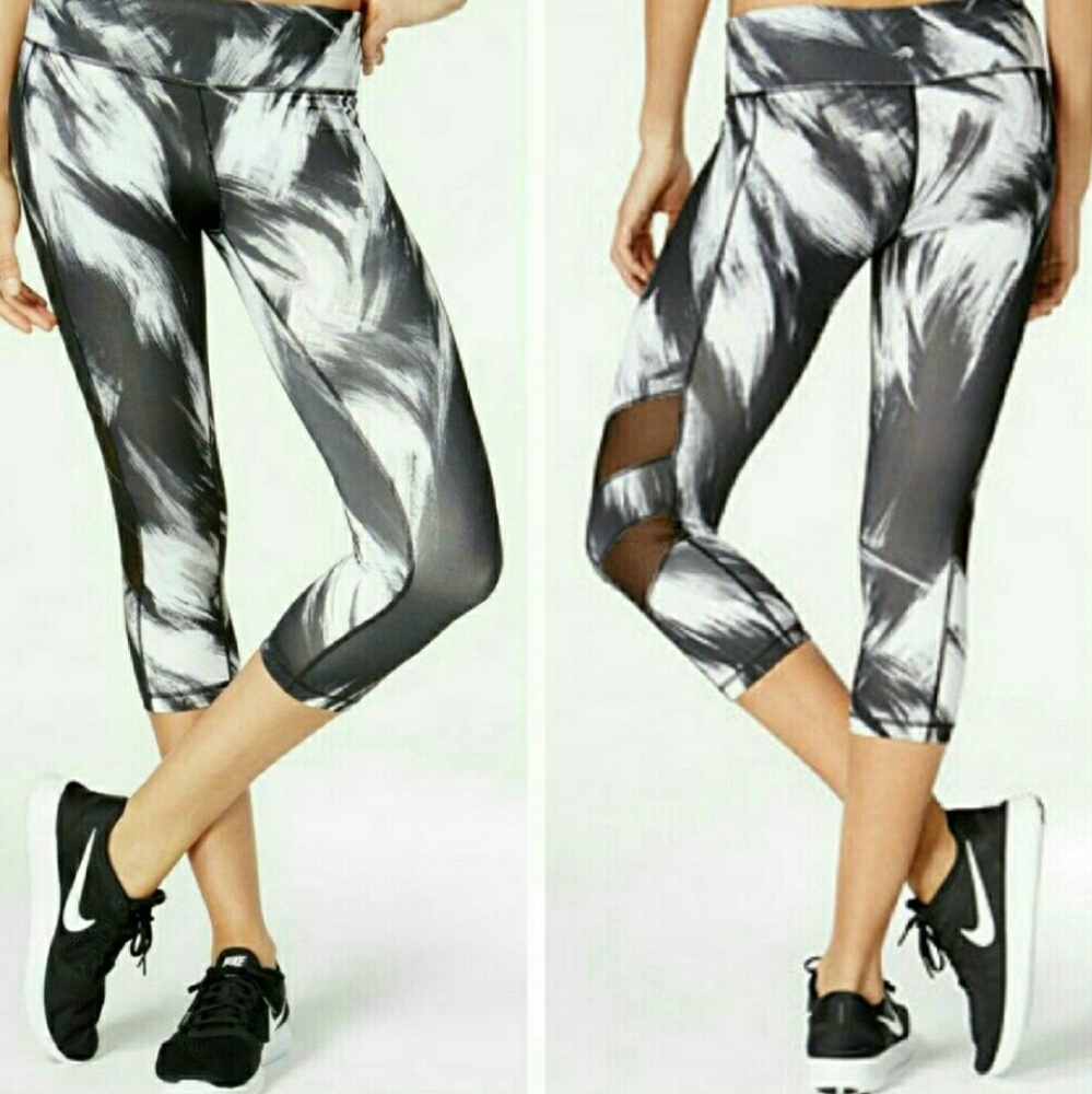 New stylish mesh yoga workout leggings -  pockets